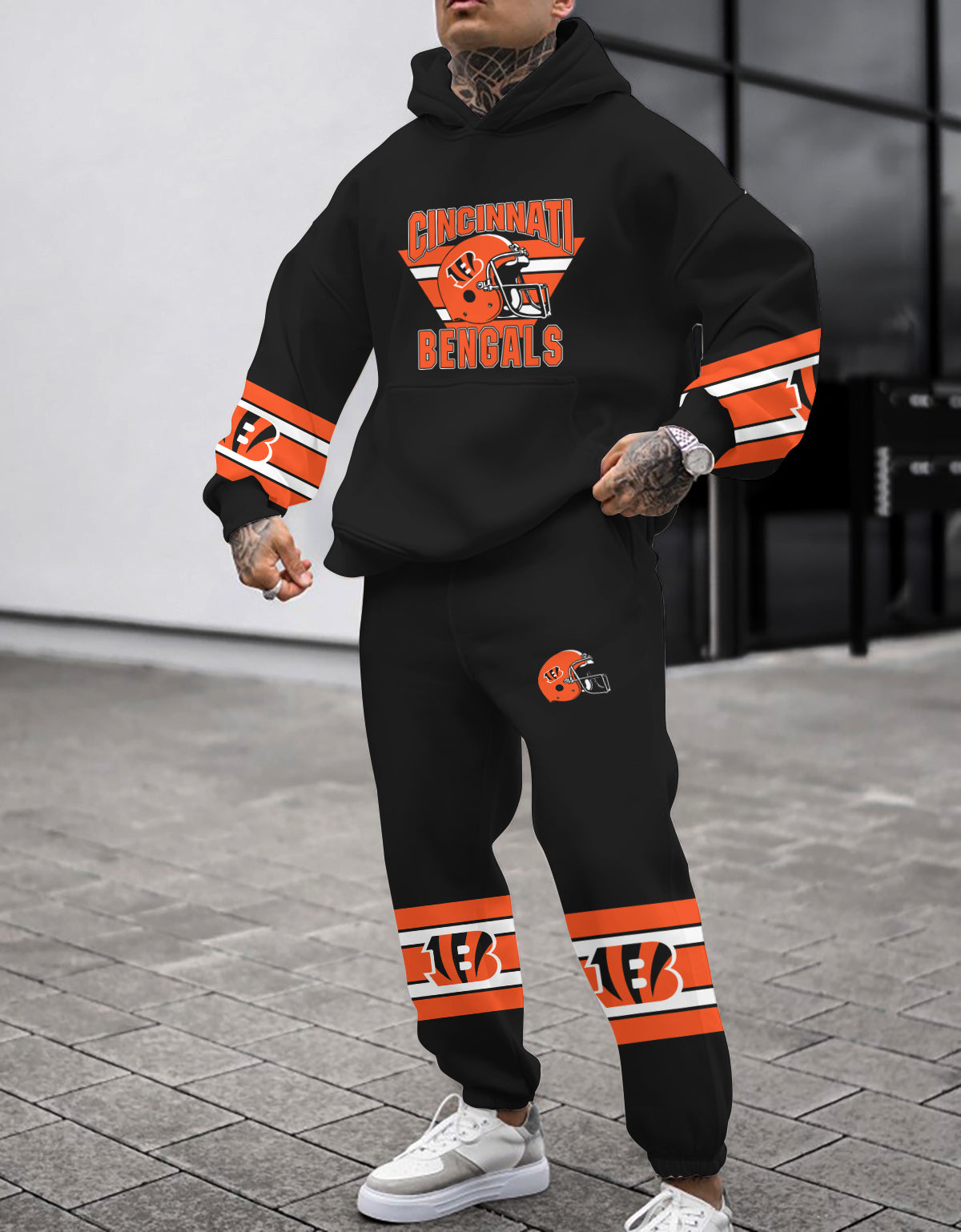 Cincinnati Bengals Combo Pullover Hoodie And Sweatpants AZBTPHSP000299