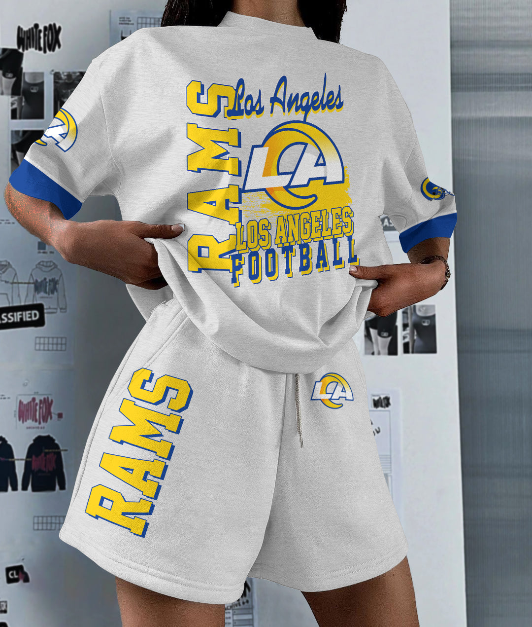 Los Angeles Rams Limited Edition Top And Shorts Two-Piece Suits (3)