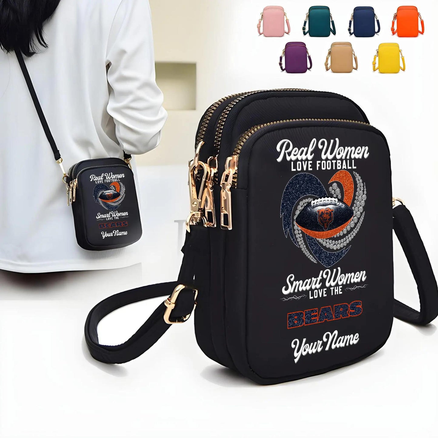 Chicago Bears Mini Crossbody Bag for Women New Trending 2025 AZBT2DMCB000022