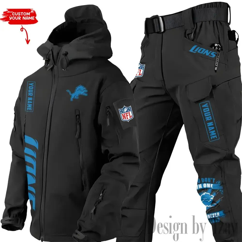 Detroit Lions Outdoor Jacket and Pants 000139