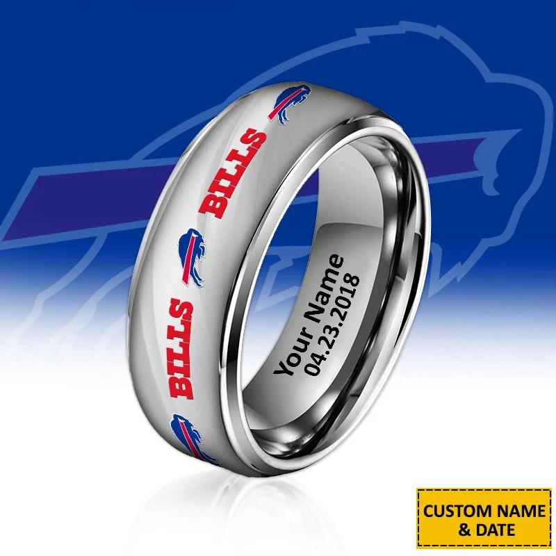 Buffalo Bills Special Stainless Ring Custom Name AZBTSR000037