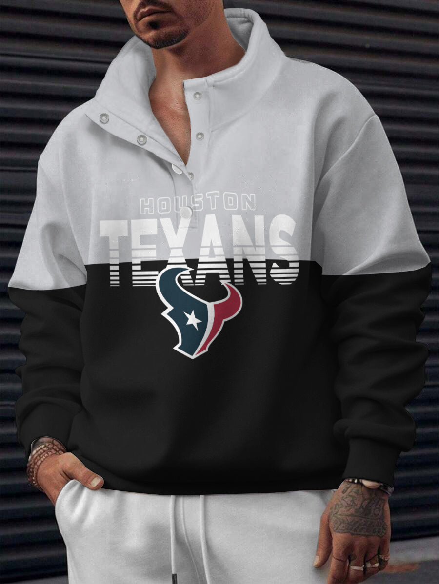 Houston Texans Casual Colorful Stand Collar Sweatshirt AZBTSCSW000517