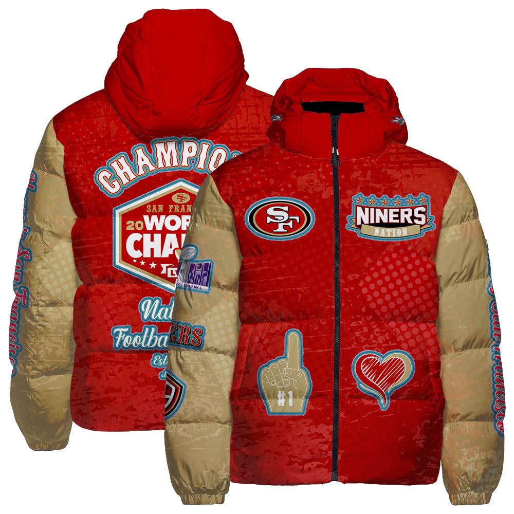 San Francisco 49ers CozyCloud Down Jacket AZBTDWJ000345