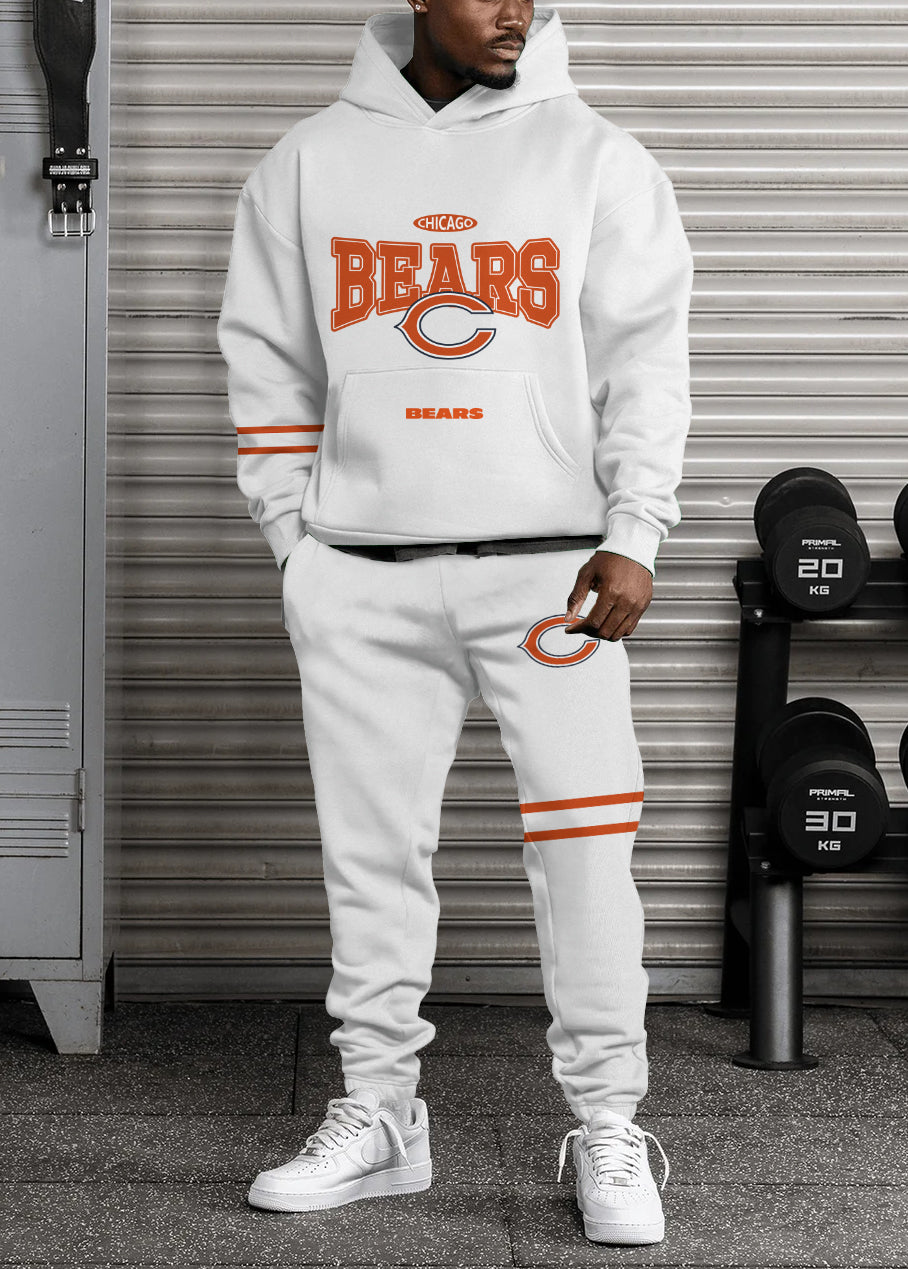 Chicago Bears Combo Pullover Hoodie And Sweatpants AZBTPHSP000127