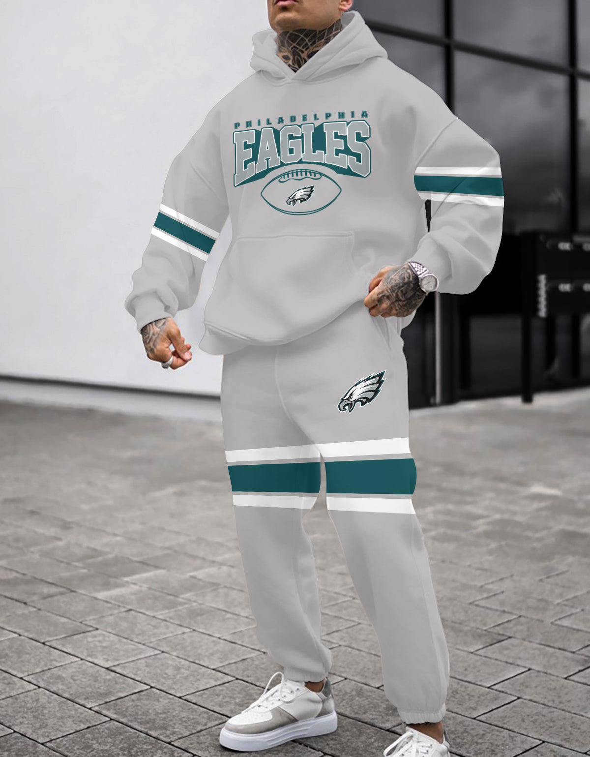 Philadelphia Eagles Combo Pullover Hoodie And Sweatpants AZBTPHSP000343
