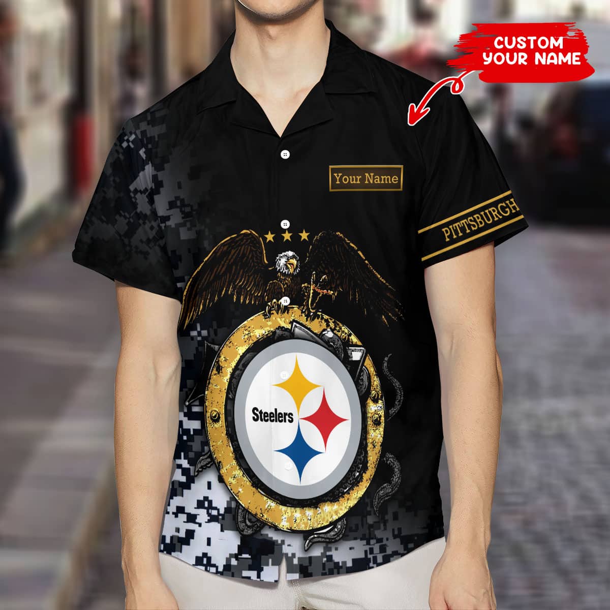 Pittsburgh Steelers Personalized Summer Hawaii Shirt 160