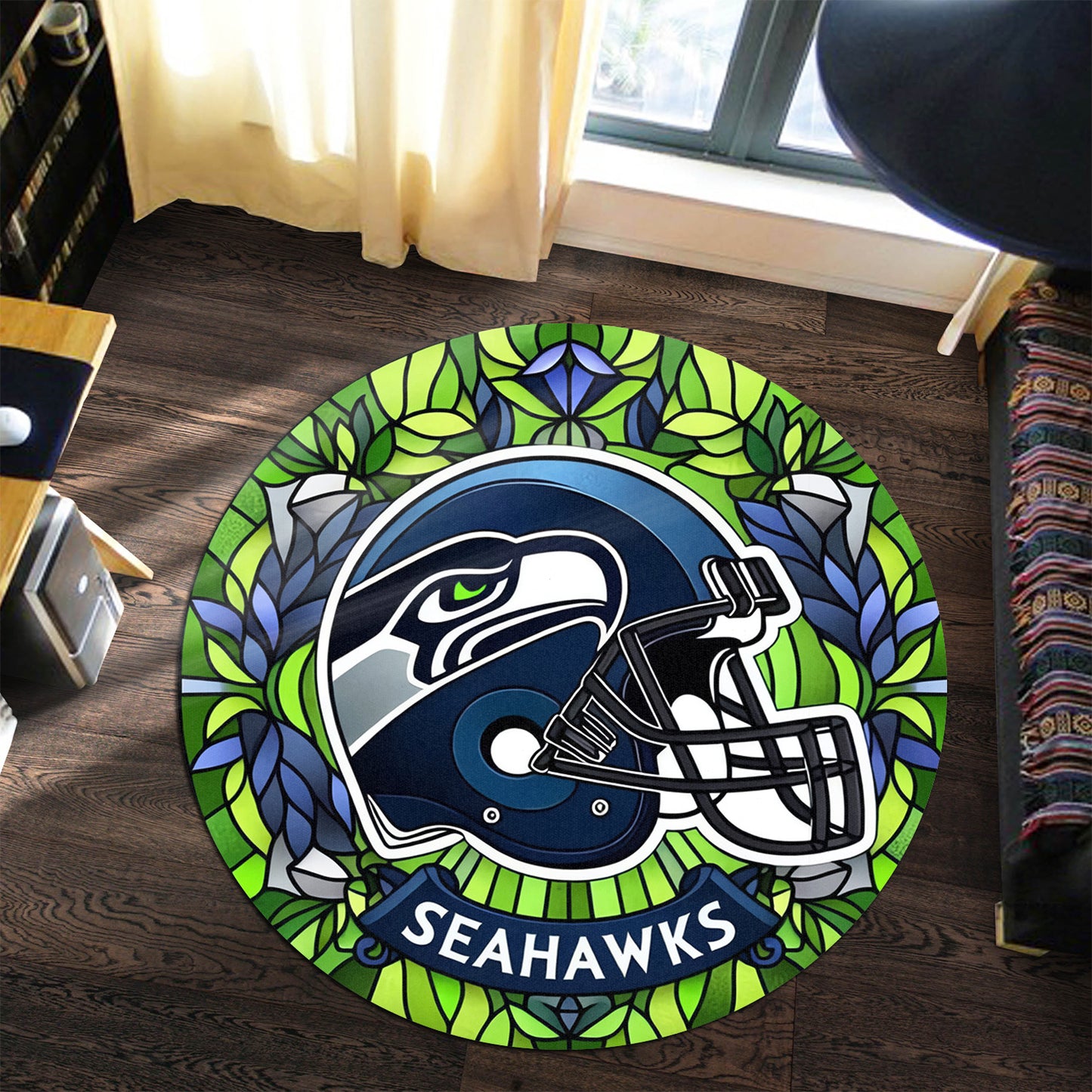 Seattle Seahawks Round Rug 98RRUG227