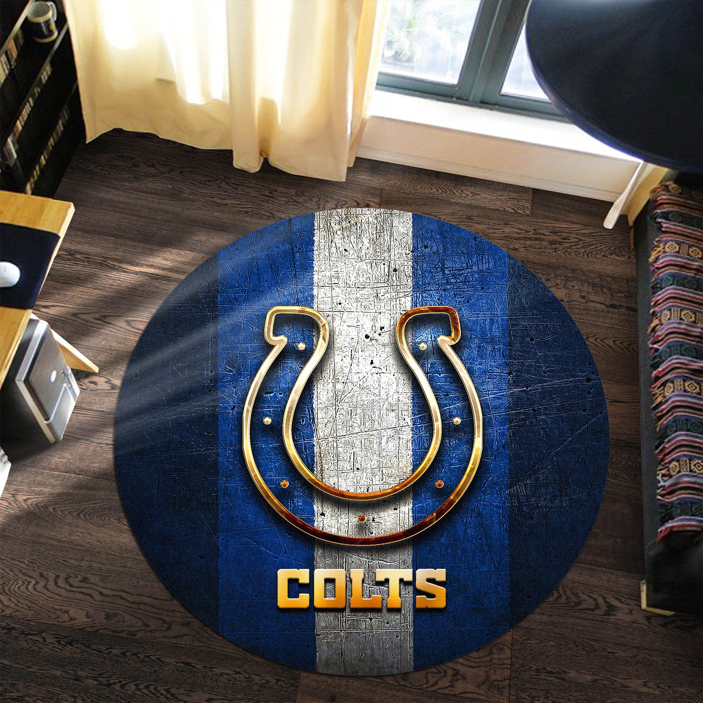 Indianapolis Colts Round Rug 98RRUG240