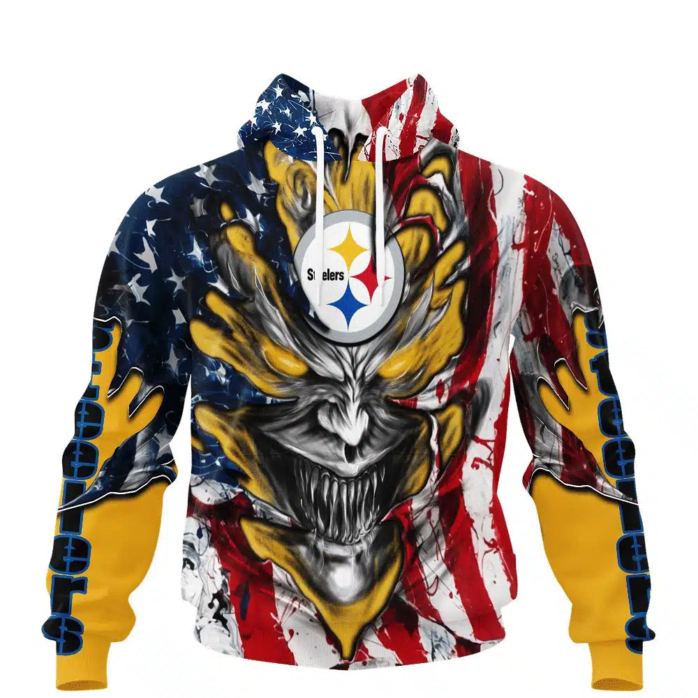Pittsburgh Steelers All Over Printed T-shirt Sweatshirt Hoodie AZCHD594