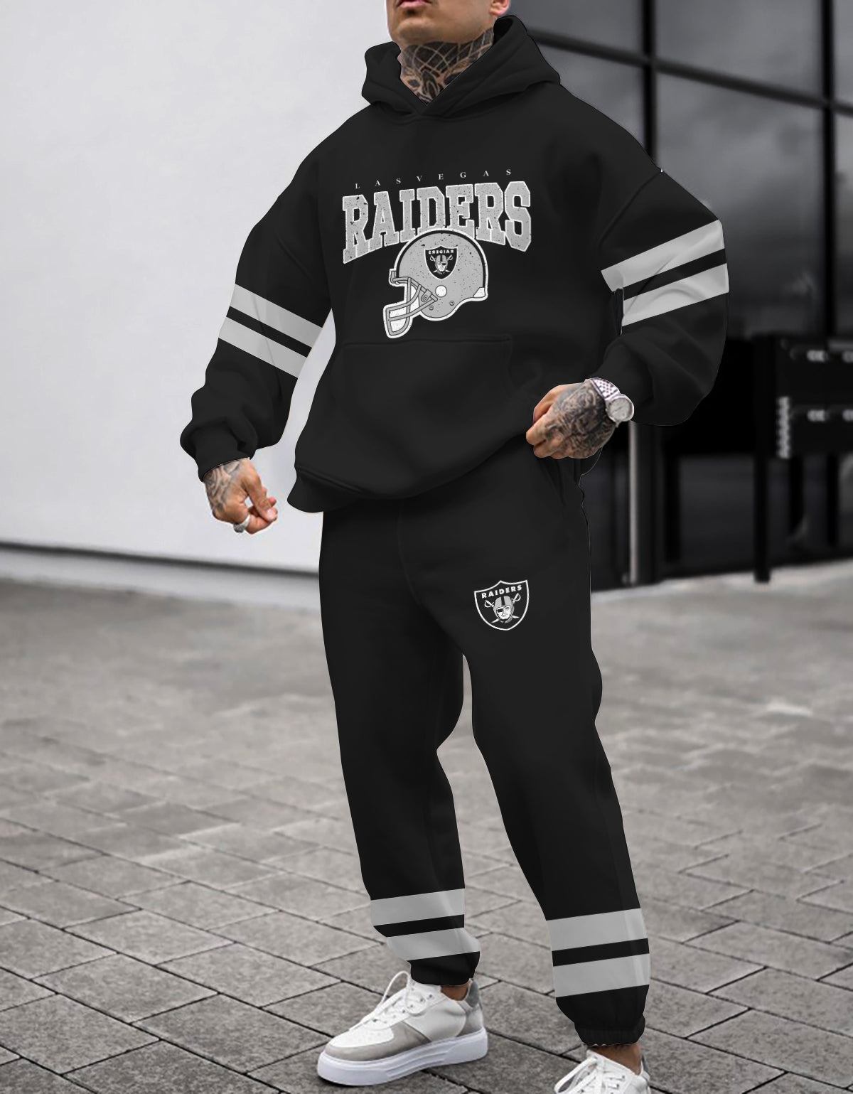 Las Vegas Raiders Combo Pullover Hoodie And Sweatpants AZBTPHSP000371