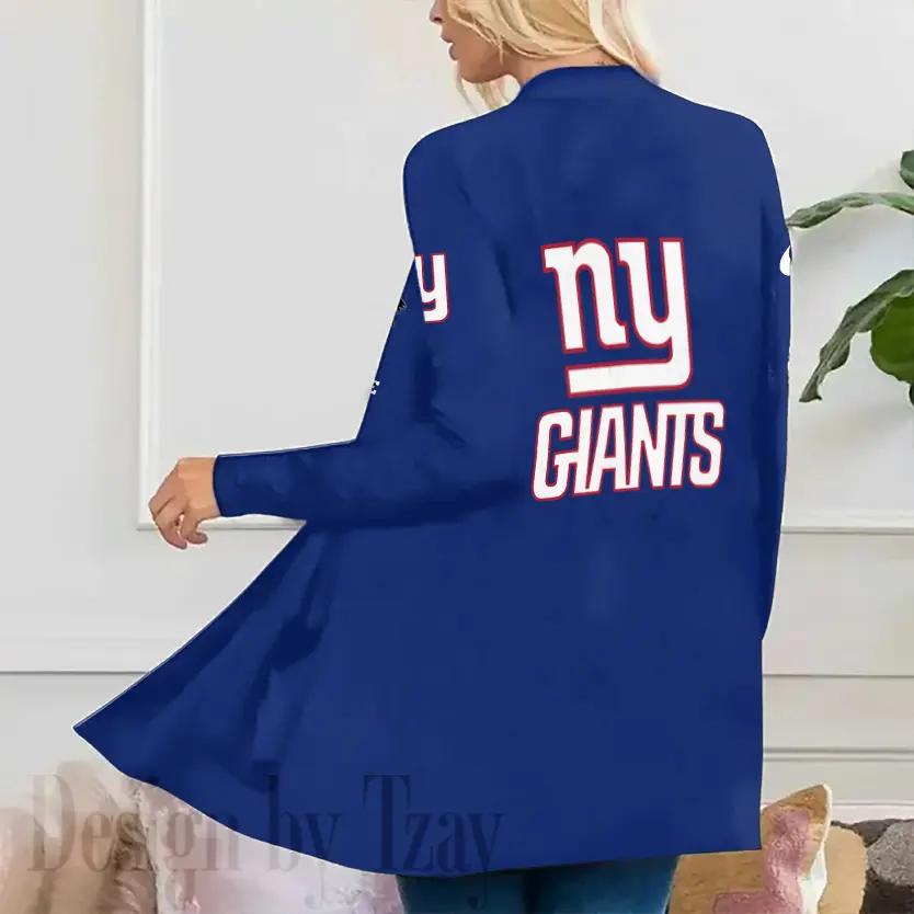 New York Giants Women Patch Pocket Cardigan BT141