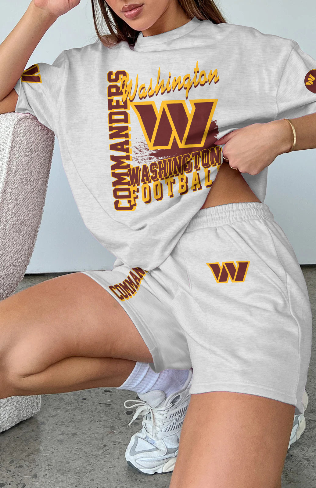Washington Commanders Limited Edition Top And Shorts Two-Piece Suits (3)