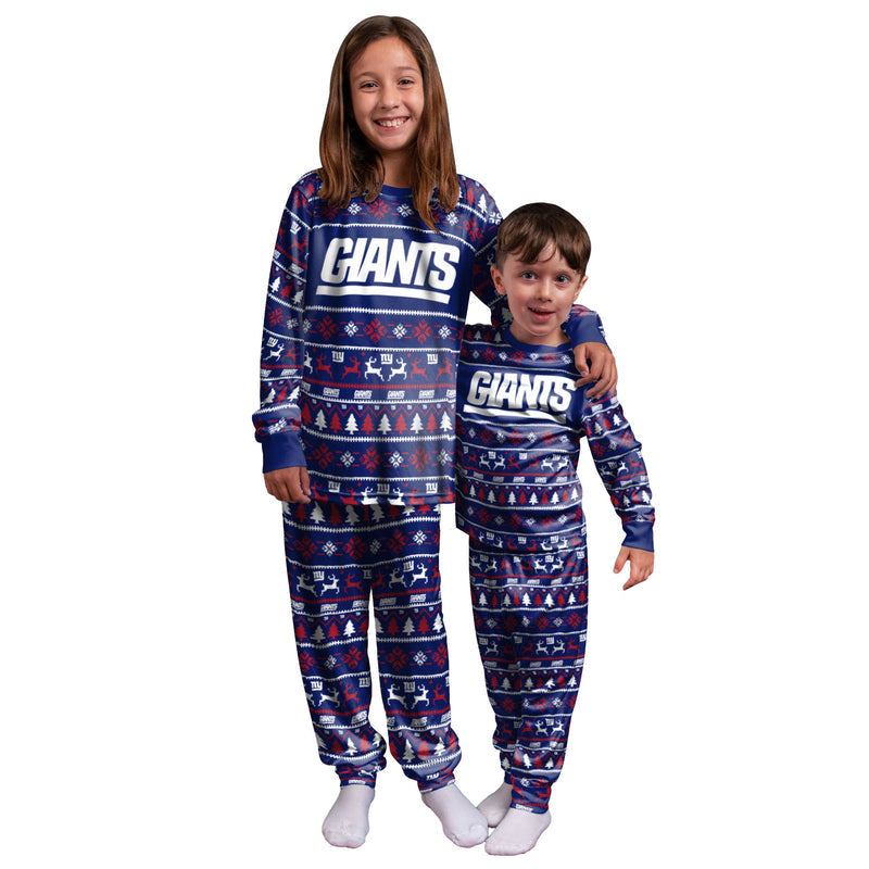 New York Giants Family Holiday Pajamas AZCPYZAM056