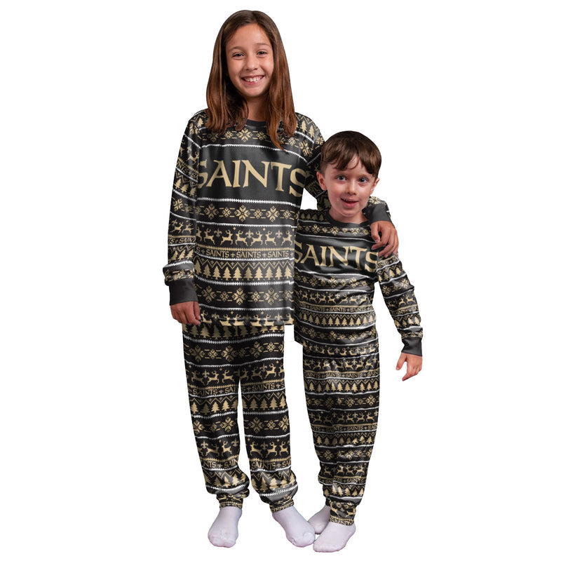 New Orleans Saints Family Holiday Pajamas AZCPYZAM055