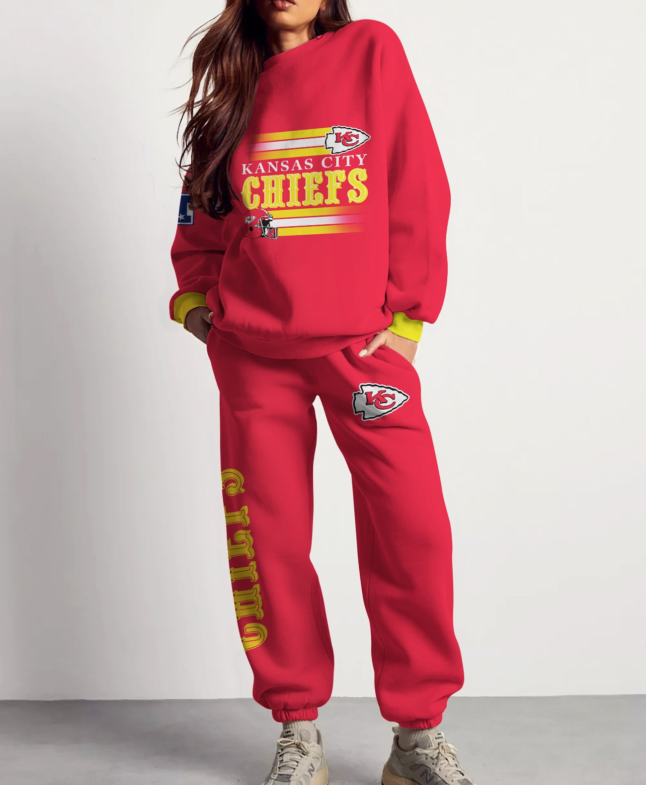 Kansas City Chiefs Combo 3D Sweatsuit and Sweatpants Unisex CBSP98
