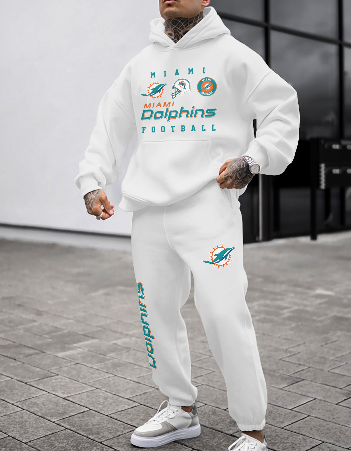 Miami Dolphins Combo Pullover Hoodie And Sweatpants AZBTPHSP000360