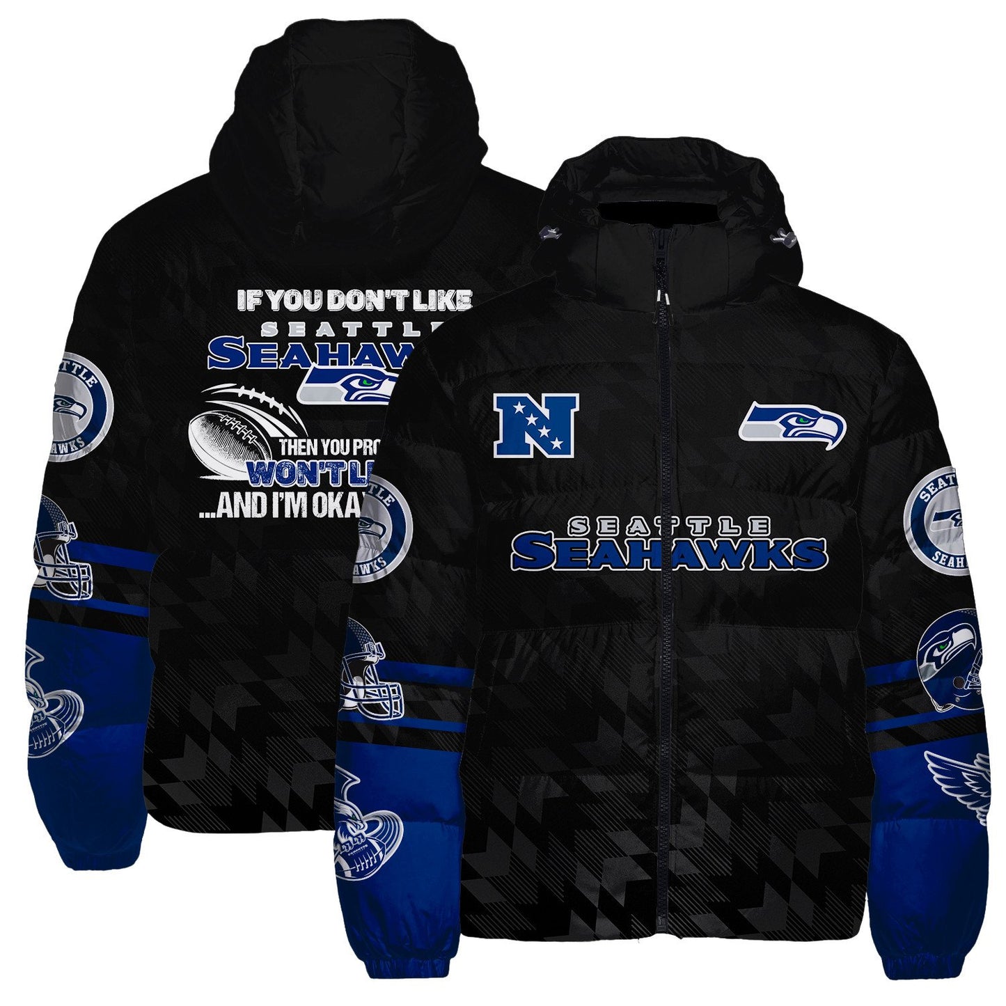 Seattle Seahawks CozyCloud Down Jacket AZBTDWJ000055
