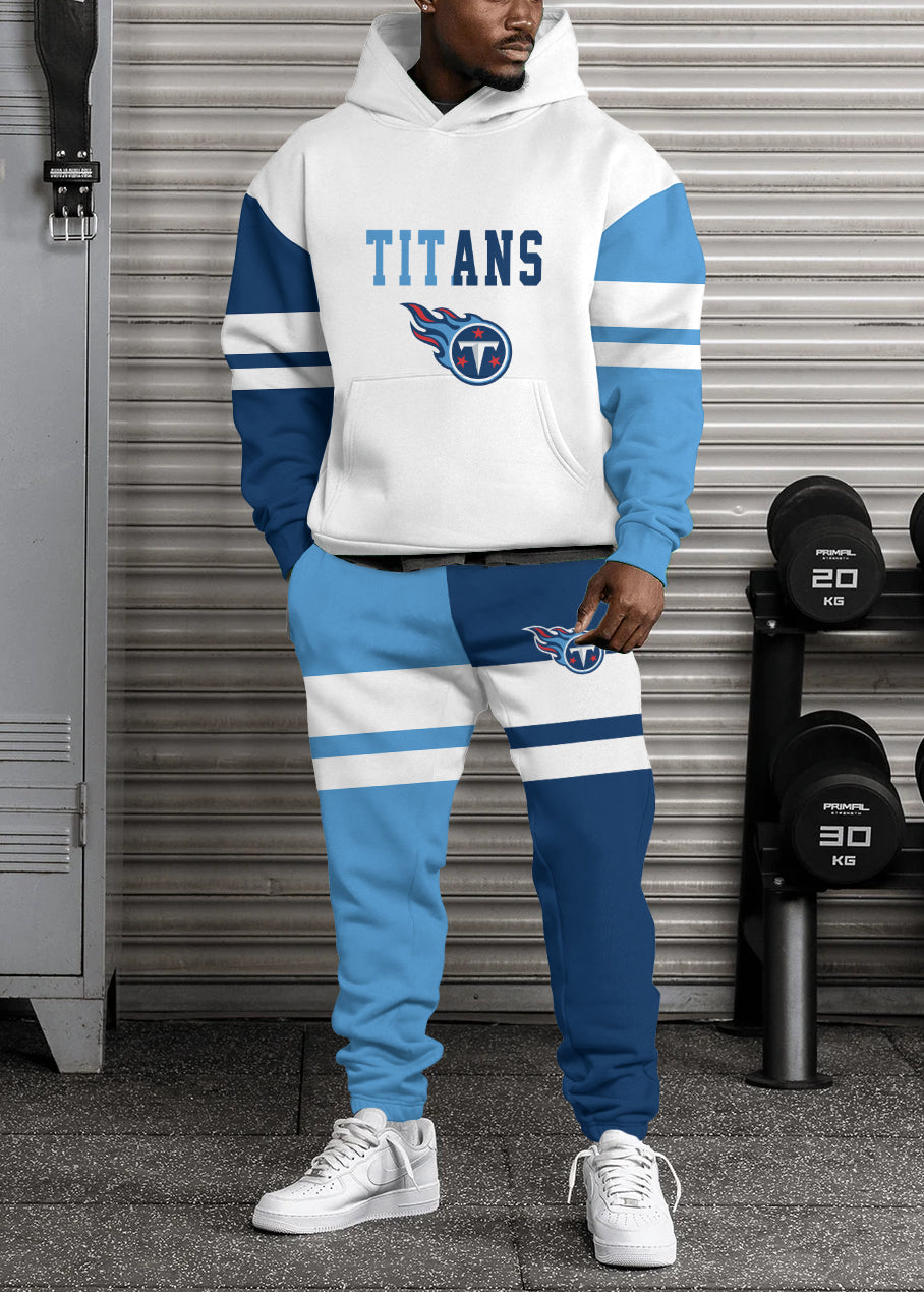 Tennessee Titans Combo Pullover Hoodie And Sweatpants AZBTPHSP000301