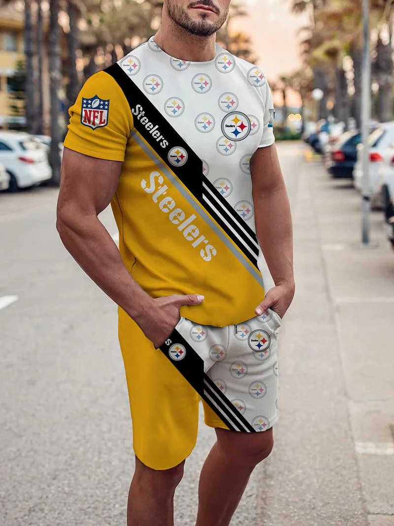 Pittsburgh Steelers T-shirt and Shorts AZTS127