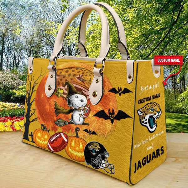 Jacksonville Jaguars Halloween Leather Hand Bag Limited Edition AZDDLHB000047