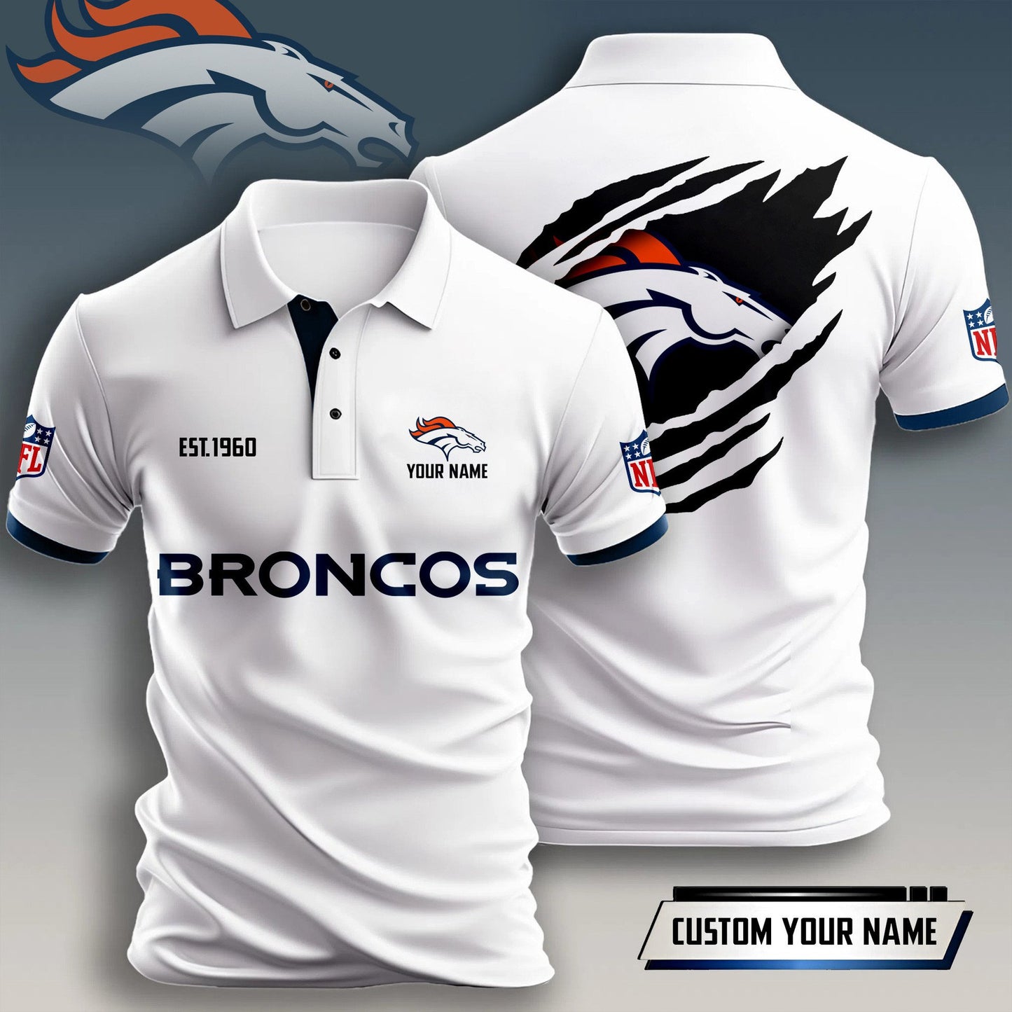 Denver Broncos Premium Men Polo Shirt BT340