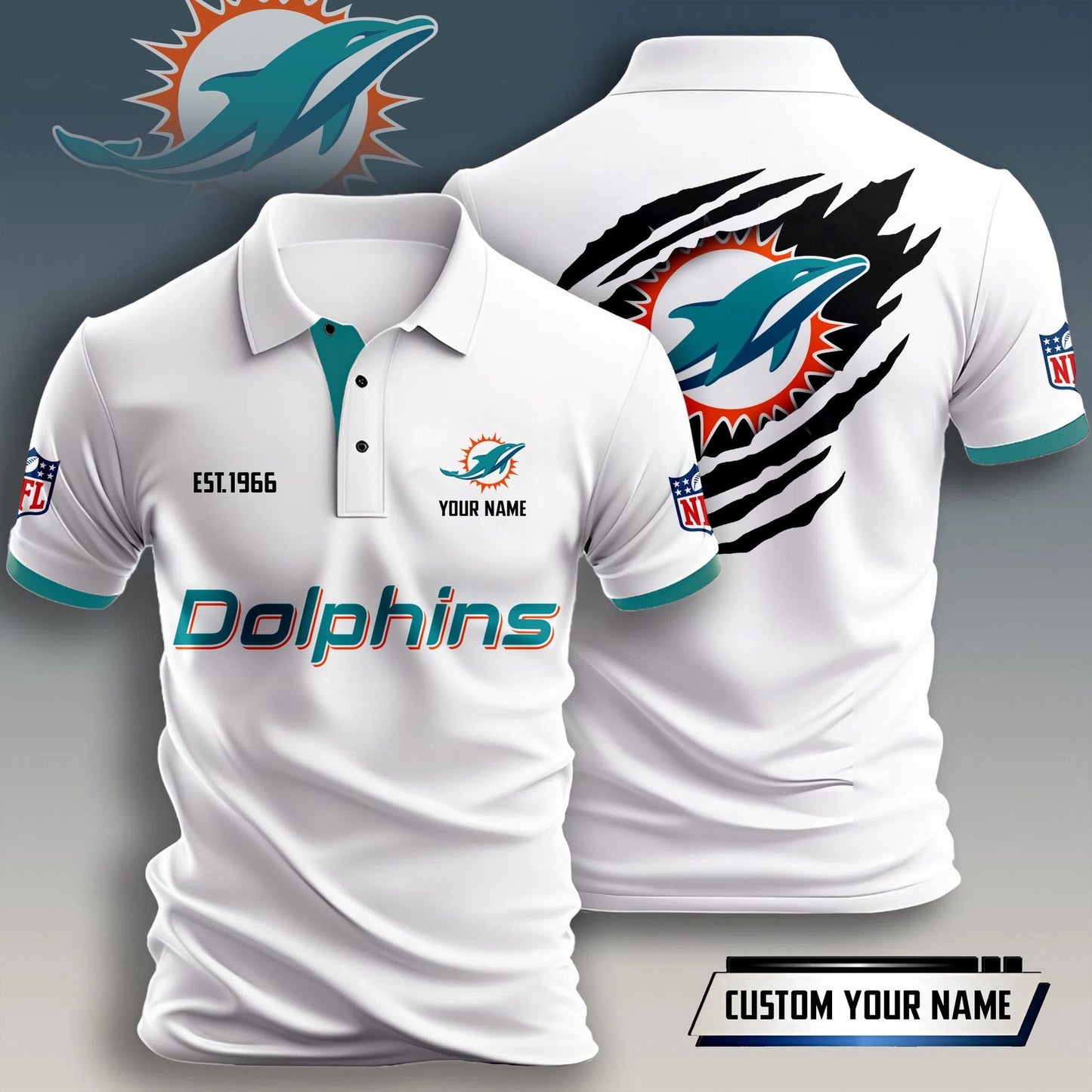 Miami Dolphins Premium Men Polo Shirt BT341