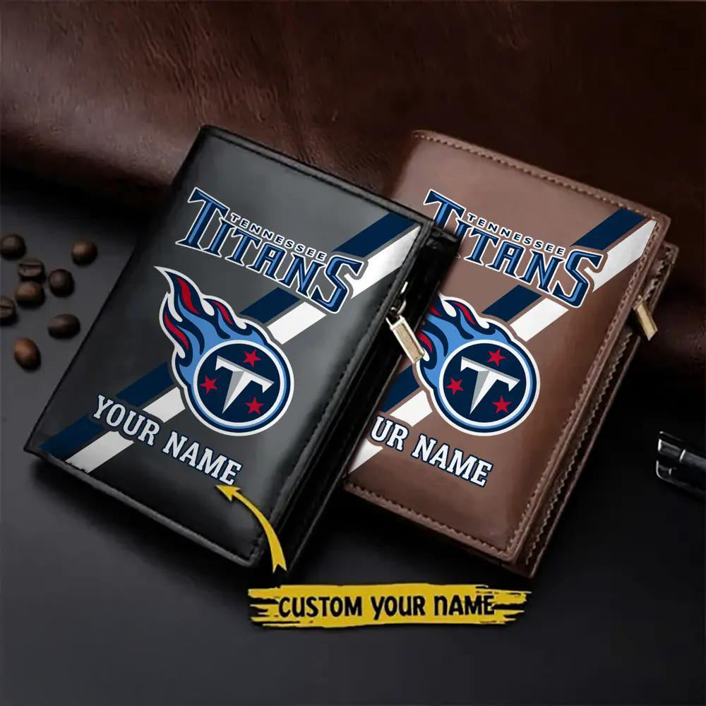 Tennessee Titans Men’s Slim Vertical Leather Wallet Trending 2025 AZBTSVLW000062