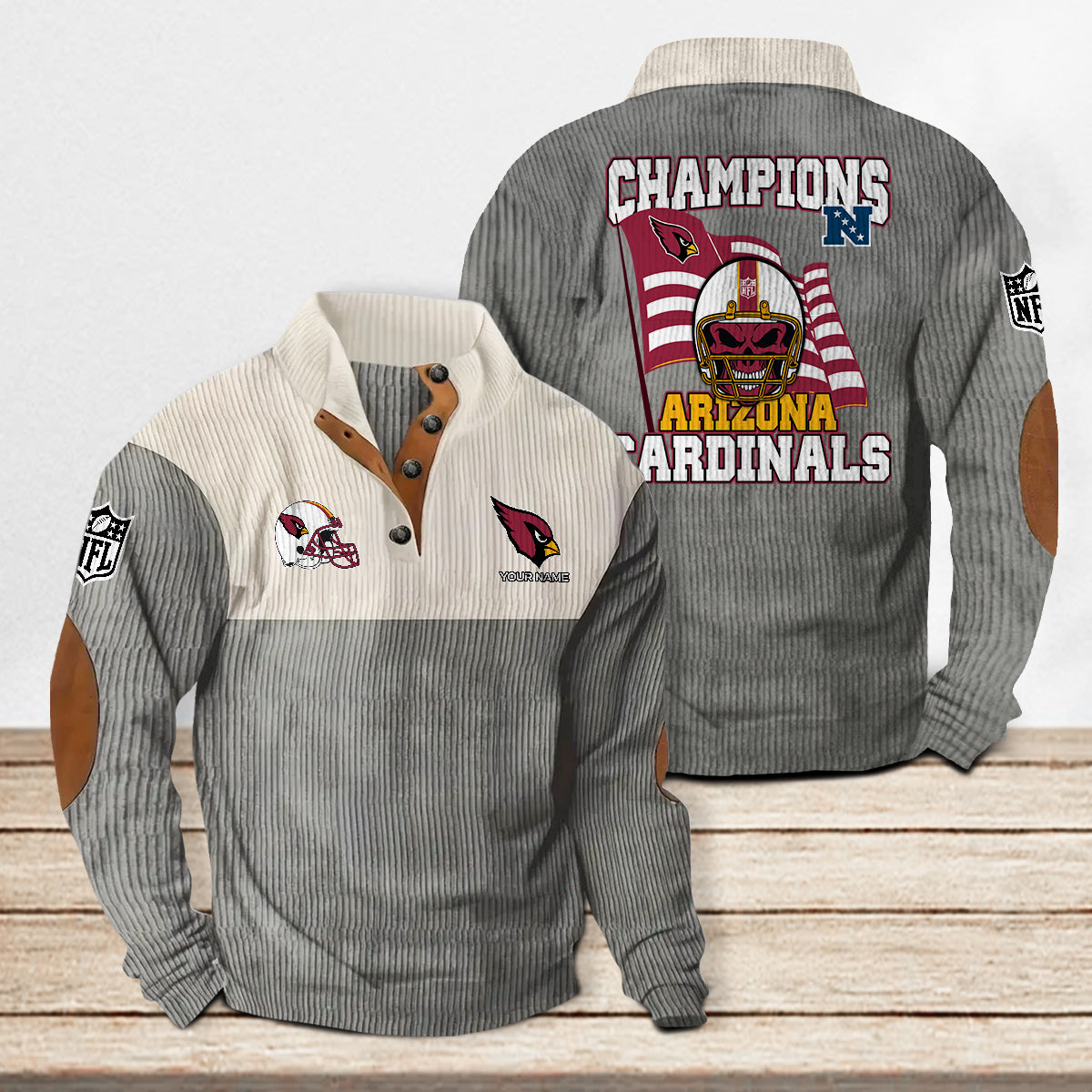 Arizona Cardinals Colorful Stand Collar Sweatshirt Limited Edition AZCACSSW000065