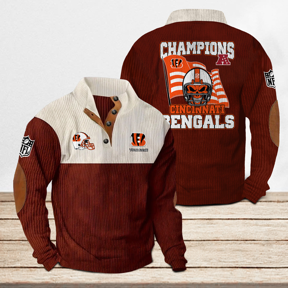 Cincinnati Bengals Colorful Stand Collar Sweatshirt Limited Edition AZCACSSW000083