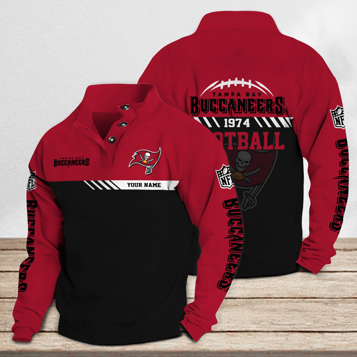 Tampa Bay Buccaneers Casual Stand Collar Sweatshirt Premium New Edition AZCASCSW000239