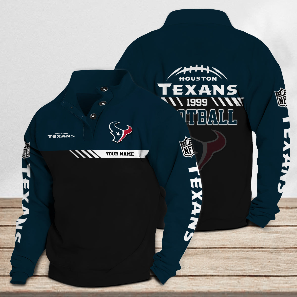 Houston Texans Casual Stand Collar Sweatshirt Premium New Edition AZCASCSW000246