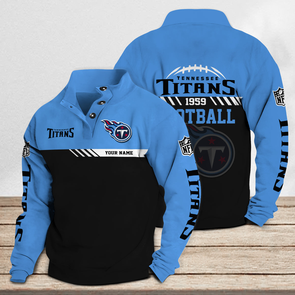 Tennessee Titans Casual Stand Collar Sweatshirt Premium New Edition AZCASCSW000256