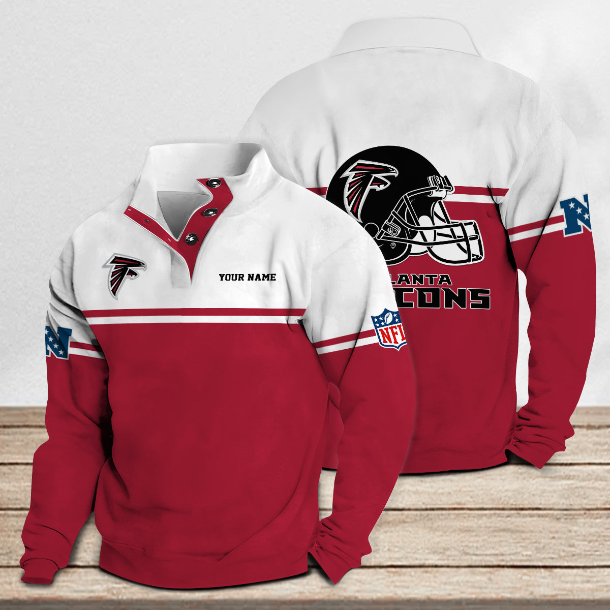 Atlanta Falcons Casual Stand Collar Sweatshirt Premium New Edition AZCASCSW000258