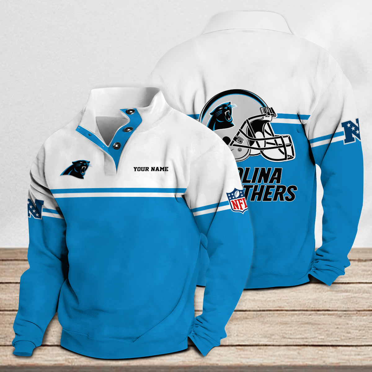 Carolina Panthers Casual Stand Collar Sweatshirt Premium New Edition AZCASCSW000259