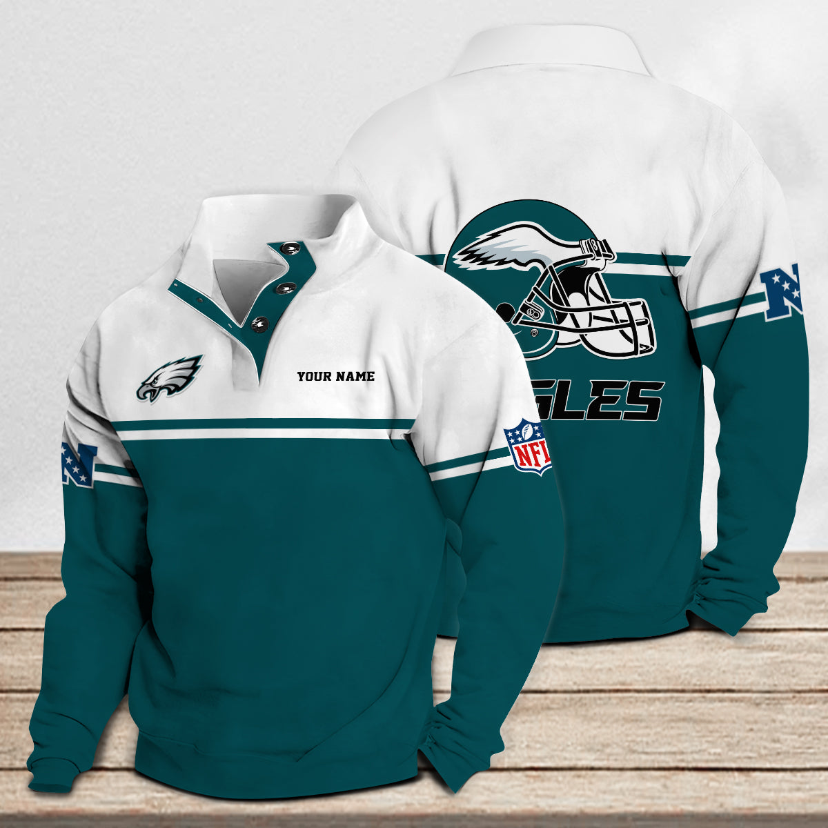 Philadelphia Eagles Casual Stand Collar Sweatshirt Premium New Edition AZCASCSW000268