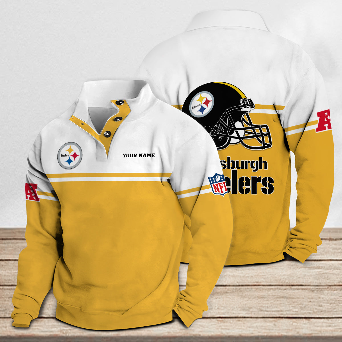 Pittsburgh Steelers Casual Stand Collar Sweatshirt Premium New Edition AZCASCSW000287