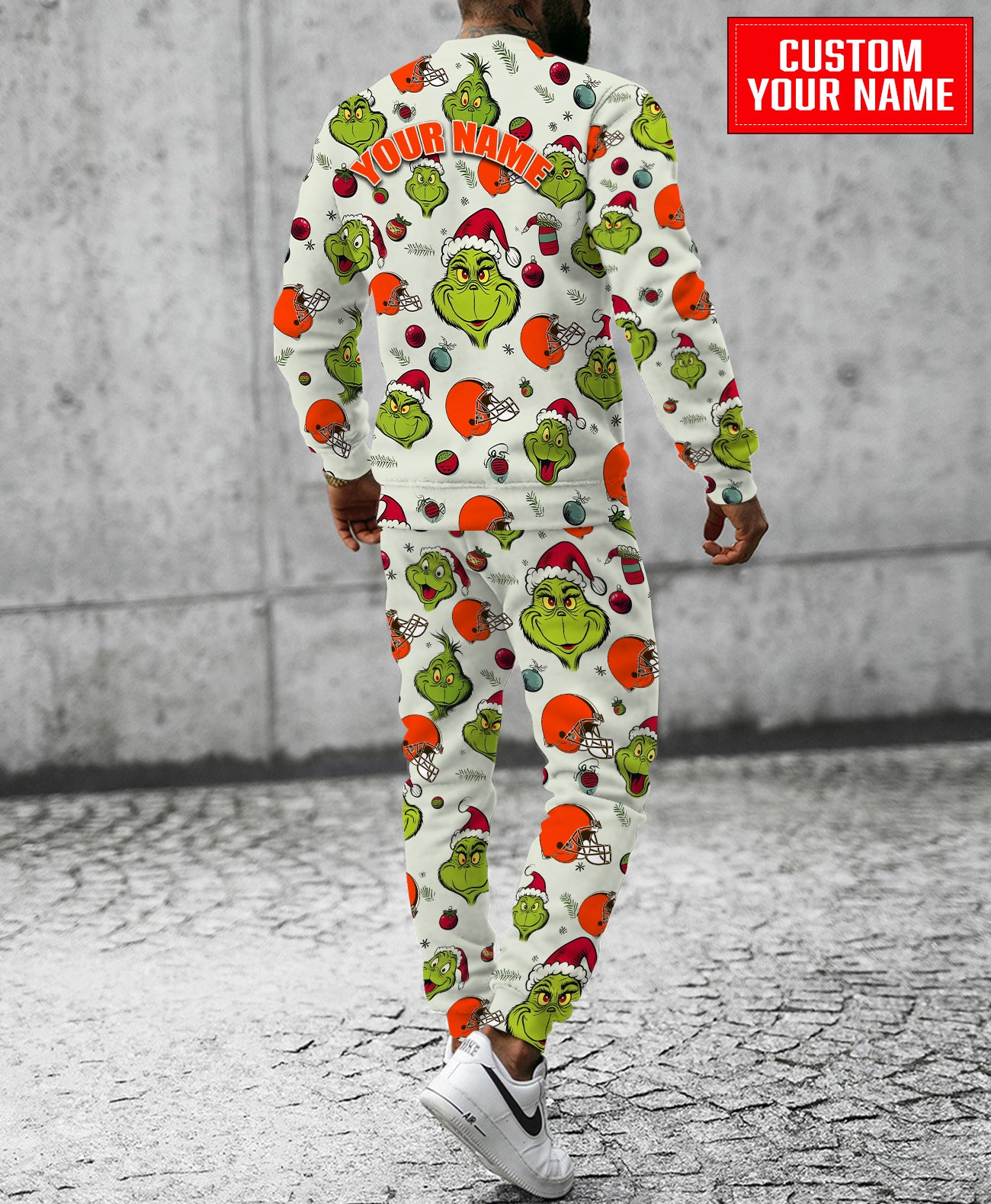 Cleveland Browns Christmas Pattern Sweatsuit And Sweatpants AZCASP000052