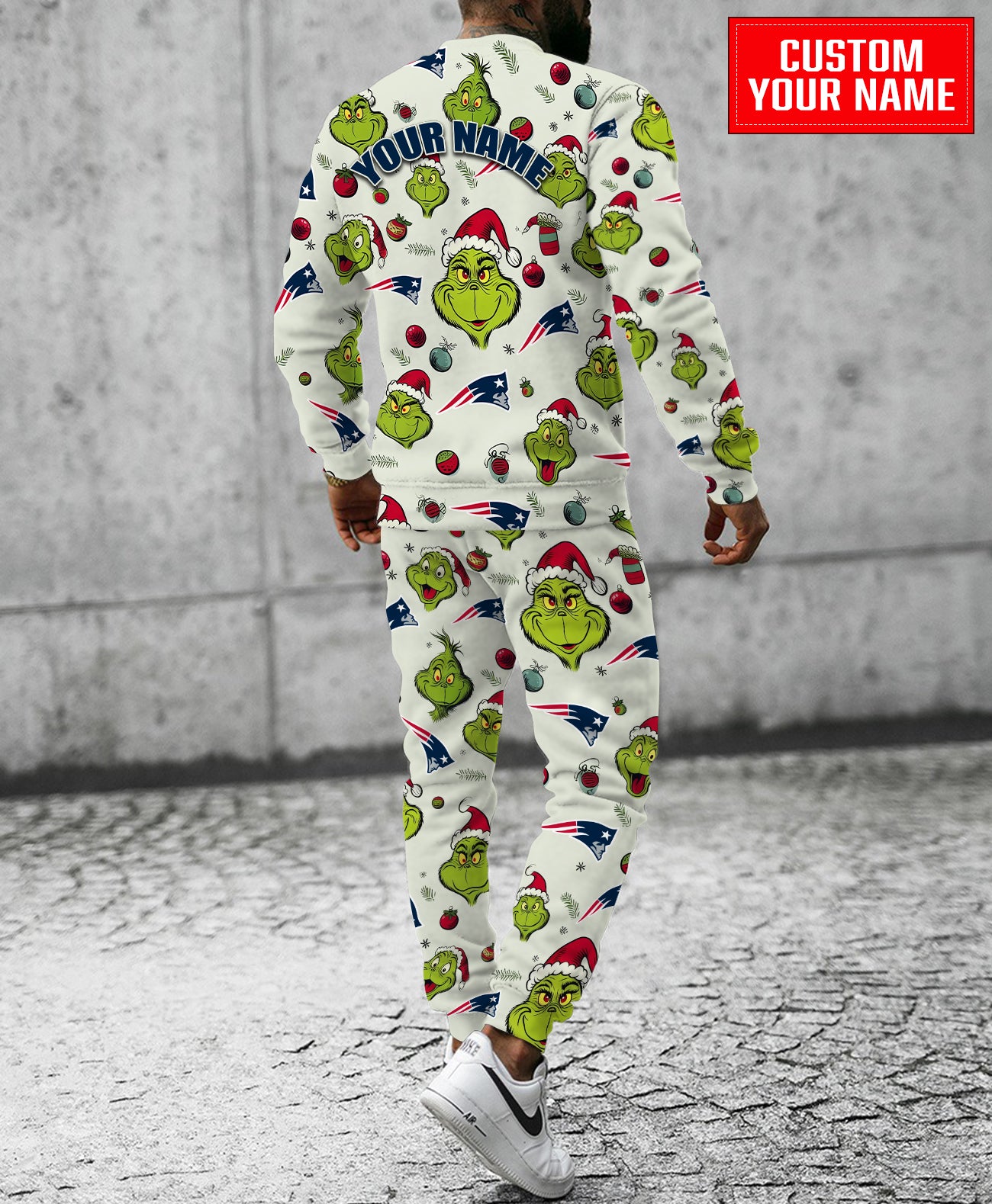 New England Patriots Christmas Pattern Sweatsuit And Sweatpants AZCASP000061