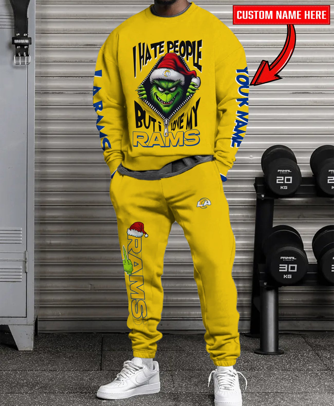 Los Angeles Rams Combo Unisex Sweatshirt And Sweatpants Christmas Collection AZCASP000104TeamColor