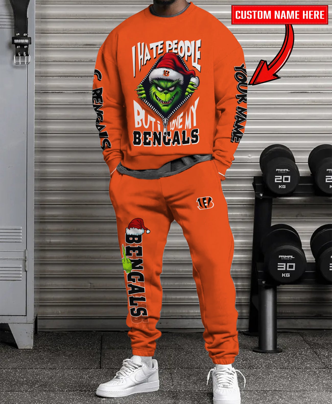 Cincinnati Bengals Combo Unisex Sweatshirt And Sweatpants Christmas Collection AZCASP000115TeamColor