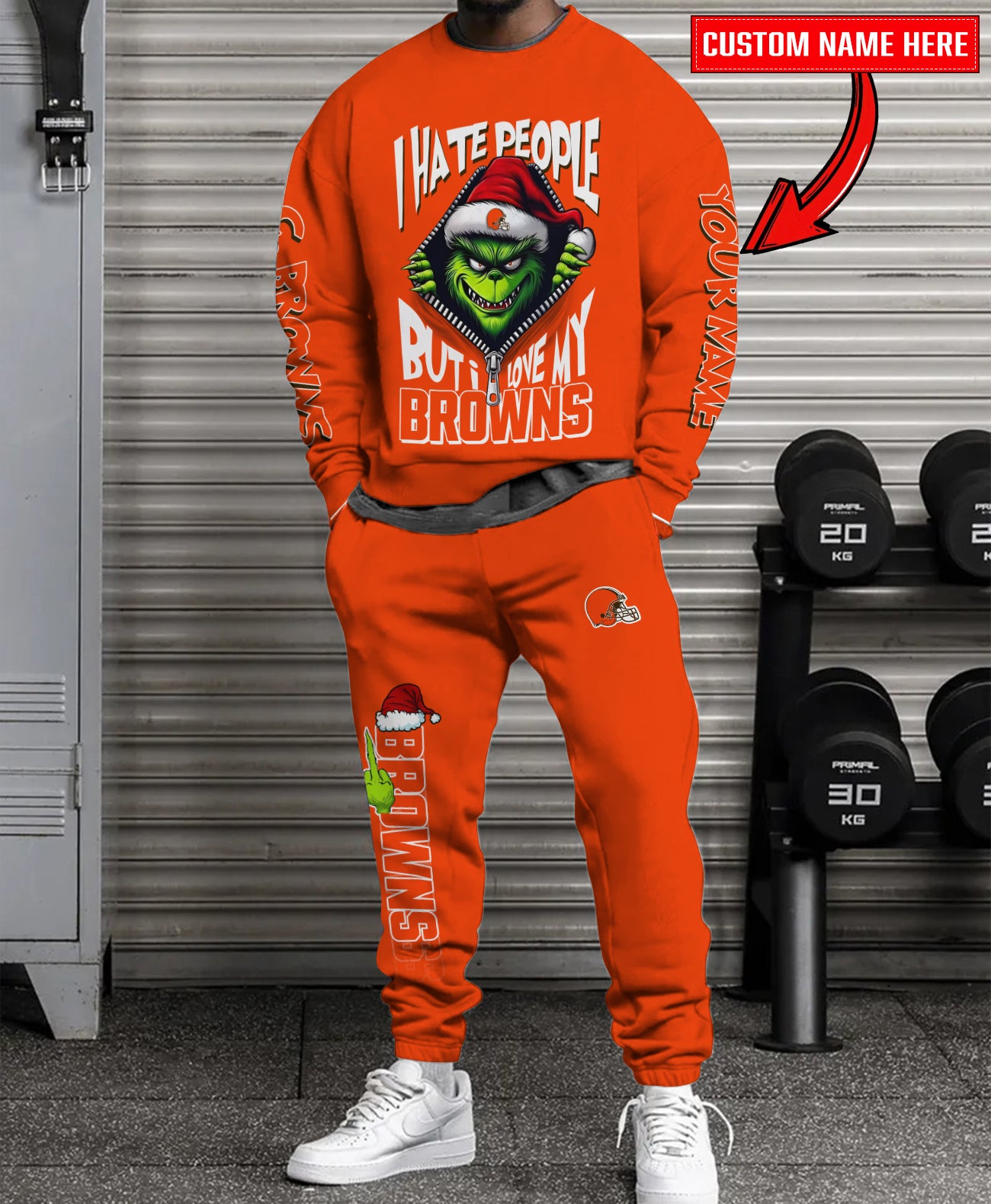 Cleveland Browns Combo Unisex Sweatshirt And Sweatpants Christmas Collection AZCASP000116TeamColor