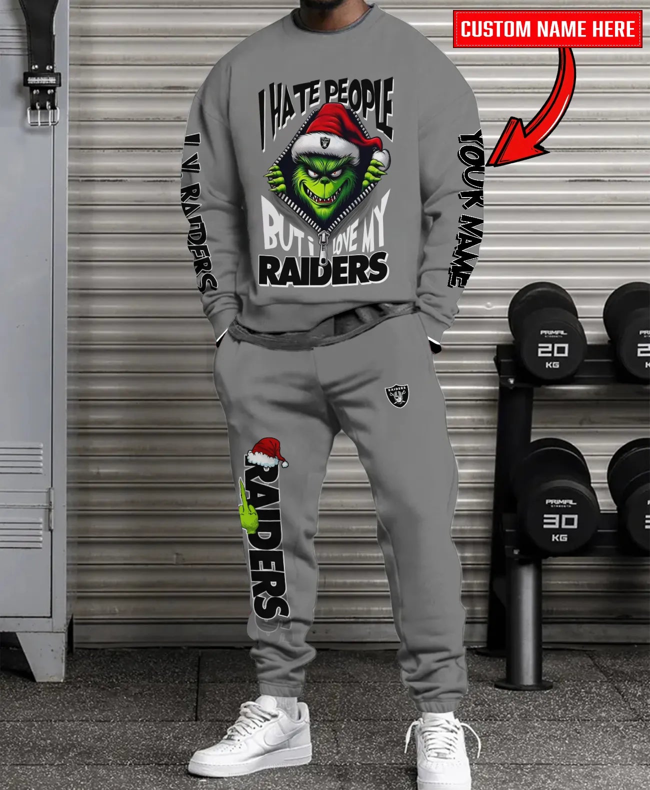 Las Vegas Raiders Combo Unisex Sweatshirt And Sweatpants Christmas Collection AZCASP000122TeamColor