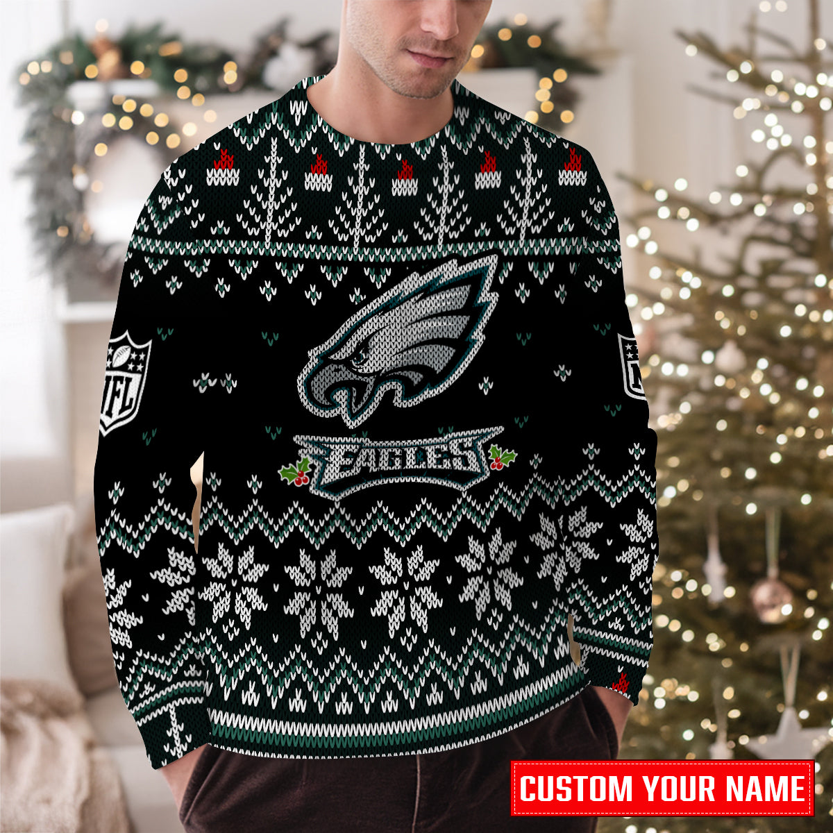 Philadelphia Eagles Premium Ugly Christmas Sweater Special Edition AZCAUSW000076