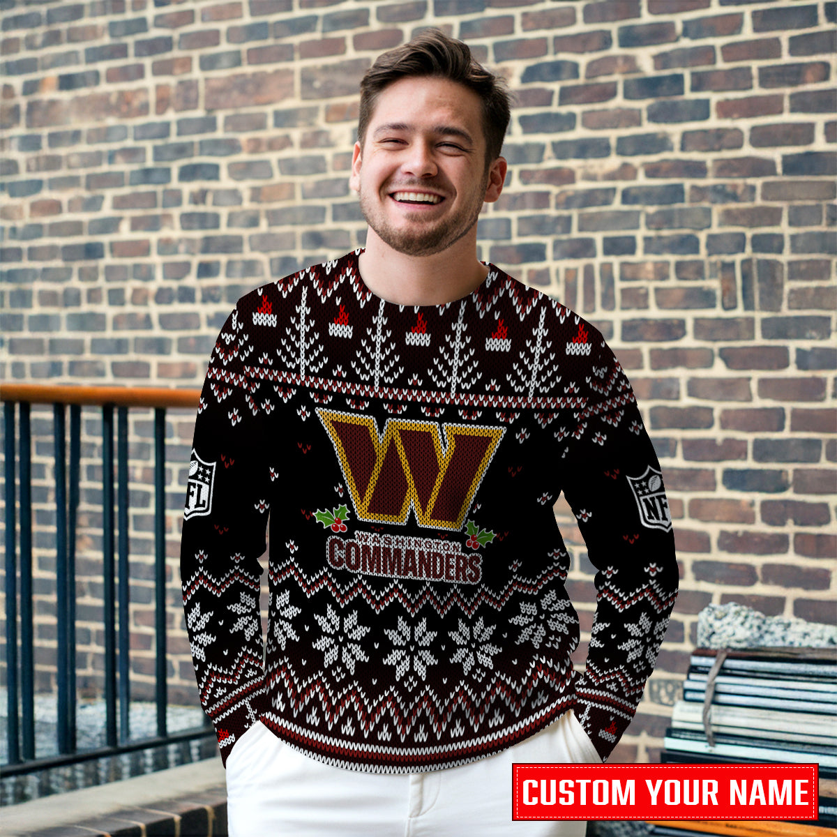 Washington Commanders Premium Ugly Christmas Sweater Special Edition AZCAUSW000080
