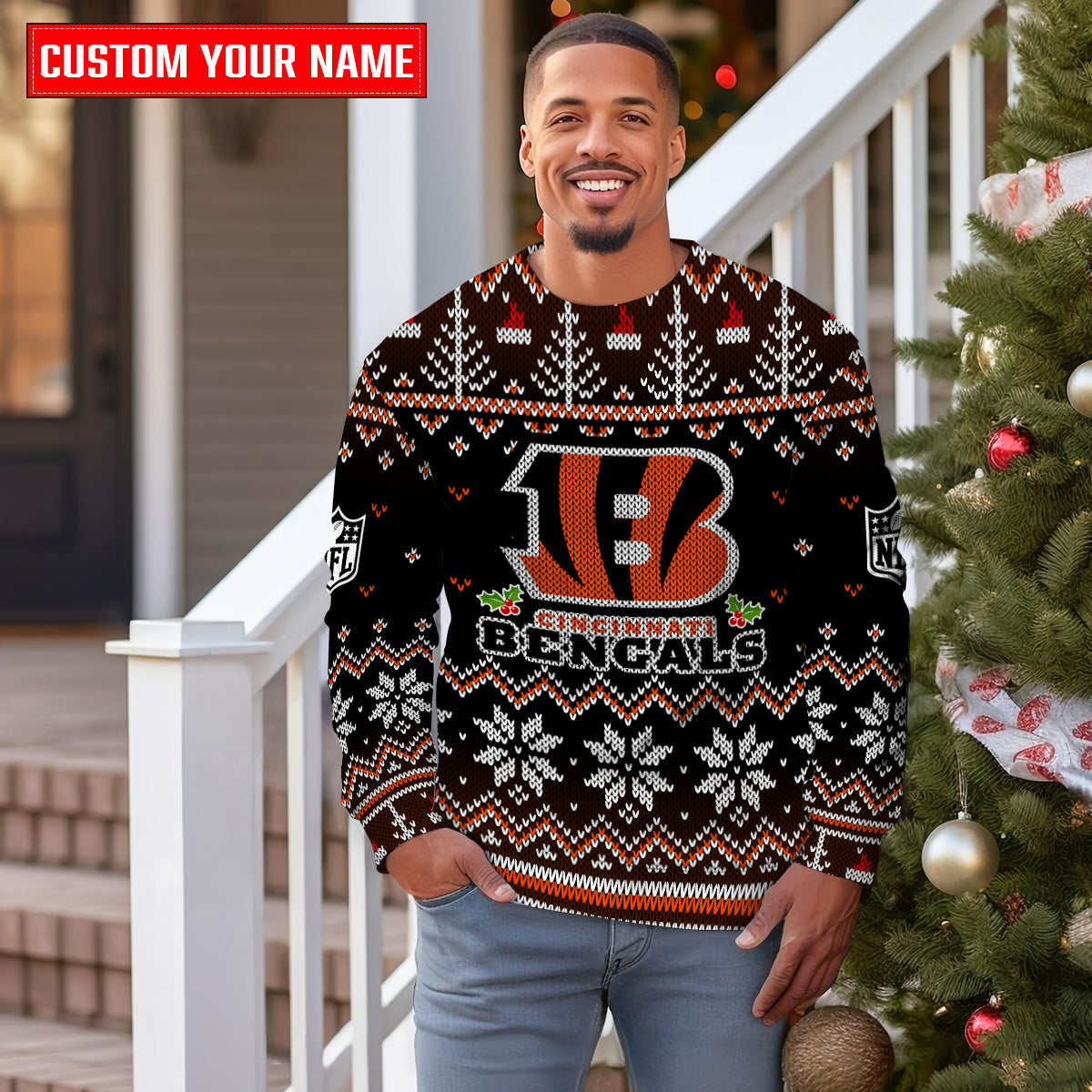 Cincinnati Bengals Premium Ugly Christmas Sweater Special Edition AZCAUSW000083