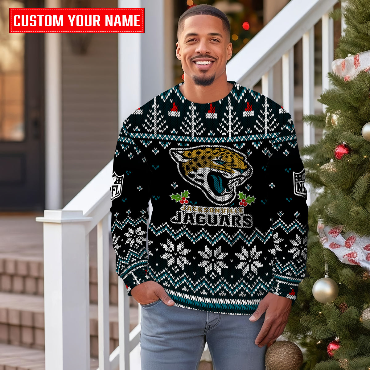 Jacksonville Jaguars Premium Ugly Christmas Sweater Special Edition AZCAUSW000088