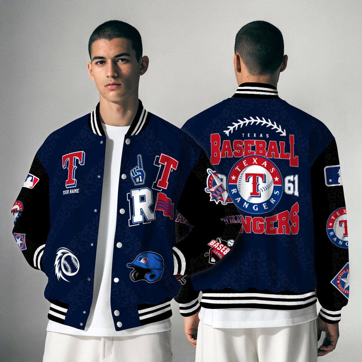 Texas Rangers Premium New Varsity Jacket MLB AZCAVJK0000253
