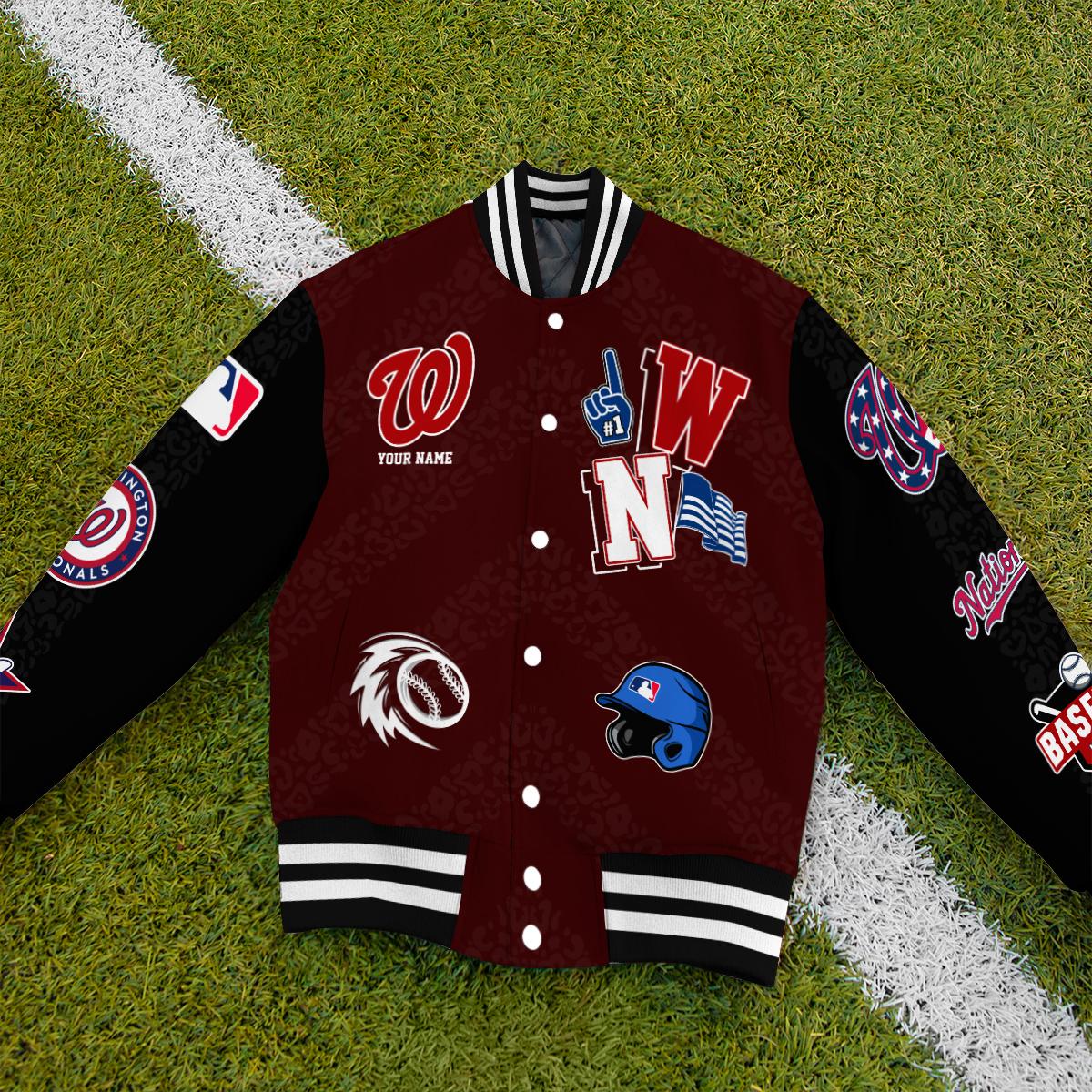 Washington Nationals Premium New Varsity Jacket MLB AZCAVJK0000255