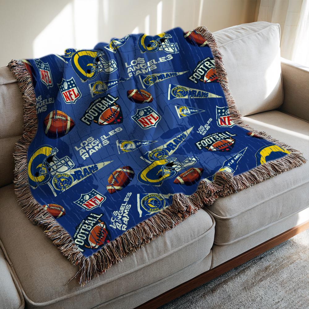 Los Angeles Rams Premium New Woven Throw Blanket AZCAWVB000168