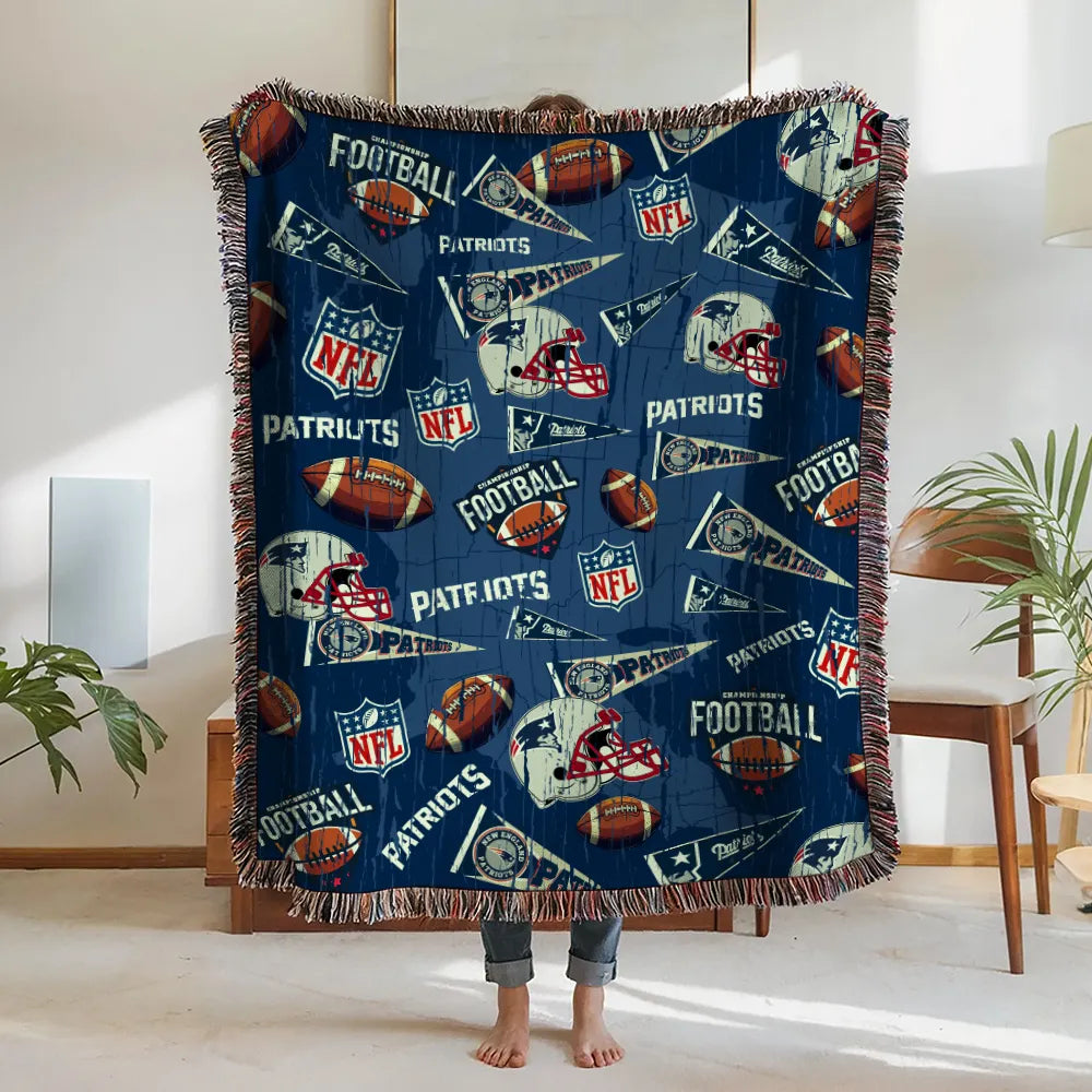 New England Patriots Premium New Woven Throw Blanket AZCAWVB000189